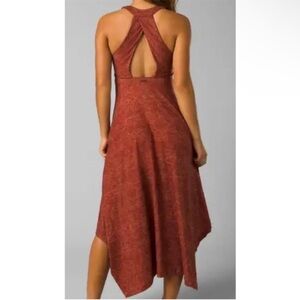 PrAna 
Asymmetrical Dress in Rich Rust
Size small